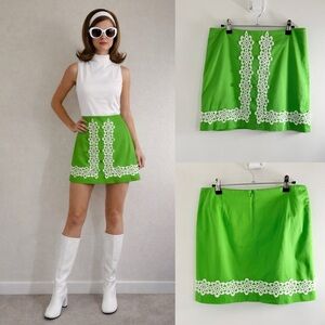 Lilly Pulitzer Retro Green Mini Skirt - Palm Royal